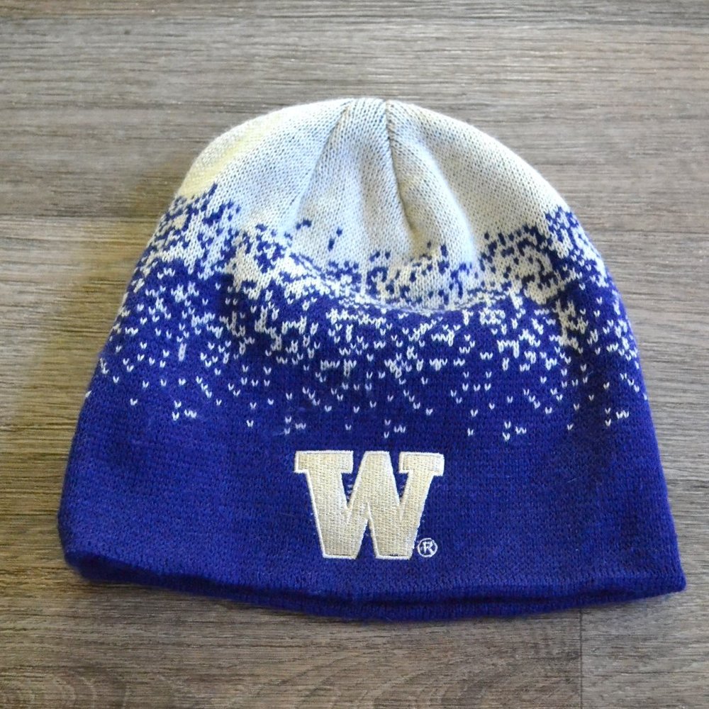 NWOT University of Washington Huskies Knit Ombre Beanie